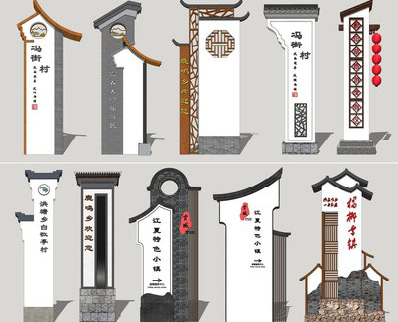 安康美丽乡村标识标牌有哪些分类？